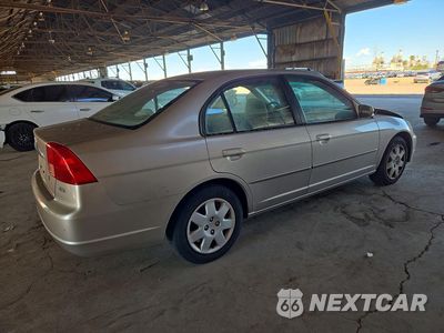 Trzecie zdjęcie samochodu z tyłu: 2001 HONDA CIVIC EX VIN:2HGES26781H541392 - miniatura