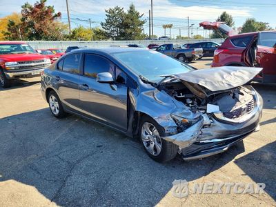 Czwarte zdjęcie samochodu z boku: 2013 HONDA CIVIC LX VIN:19XFB2F50DE065138 - miniatura