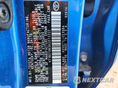 Zdjęcie 12 z 12 samochodu: 2019 TOYOTA CAMRY HYBRID XLE VIN:4T1B21HK0KU013322 - miniatura