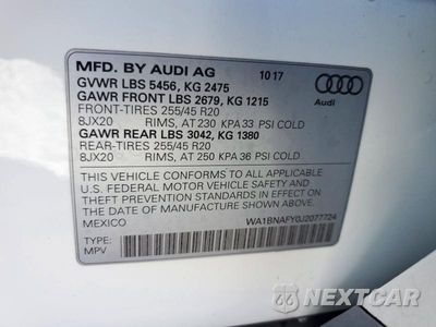 Zdjęcie 13 z 13 samochodu: 2018 AUDI Q5 PREMIUM PLUS VIN:WA1BNAFY0J2077724 - miniatura
