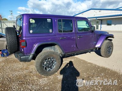 Trzecie zdjęcie samochodu z tyłu: 2023 JEEP WRANGLER RUBICON 4XE VIN:1C4JJXR69PW541539 - miniatura