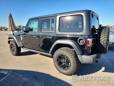 Drugie zdjęcie samochodu z przodu: 2021 JEEP WRANGLER UNLIMITED SPORT VIN:1C4HJXDN0MW816336 - miniatura