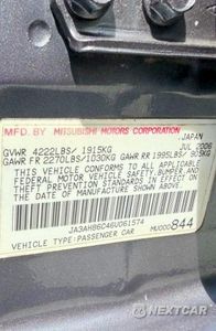 Zdjęcie 10 z 14 samochodu: 2006 MITSUBISHI LANCER EVOLUTION VIN:JA3AH86C46U061574 - miniatura