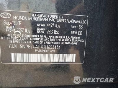 Zdjęcie 13 z 13 samochodu: 2018 HYUNDAI SONATA SE VIN:5NPE24AFXJH653434 - miniatura