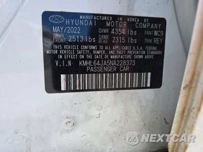 Zdjęcie 12 z 12 samochodu: 2022 HYUNDAI SONATA SEL VIN:KMHL64JA5NA228373 - miniatura