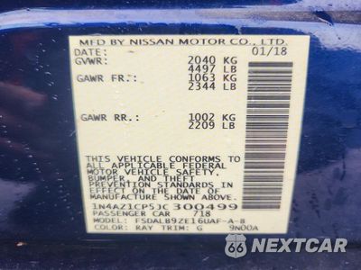 Zdjęcie 12 z 12 samochodu: 2018 NISSAN LEAF S VIN:1N4AZ1CP5JC300499 - miniatura