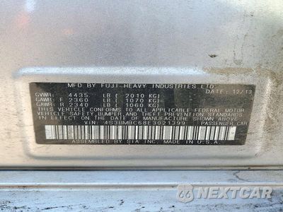 Zdjęcie 12 z 12 samochodu: 2014 SUBARU LEGACY 2.5I PREMIUM VIN:4S3BMBC68E3021399 - miniatura