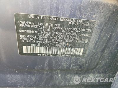 Zdjęcie 12 z 12 samochodu: 2017 SUBARU FORESTER 2.5I PREMIUM VIN:JF2SJAEC1HH402395 - miniatura