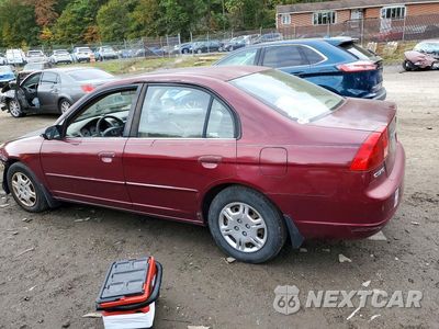 Drugie zdjęcie samochodu z przodu: 2002 HONDA CIVIC LX VIN:2HGES16572H555259 - miniatura