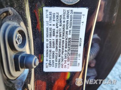 Zdjęcie 12 z 12 samochodu: 2018 HONDA CIVIC EX VIN:19XFC2F70JE203626 - miniatura