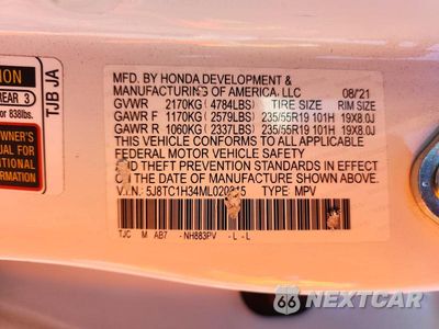 Zdjęcie 14 z 14 samochodu: 2021 ACURA RDX VIN:5J8TC1H34ML020315 - miniatura