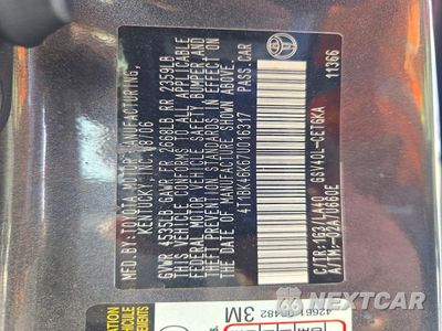 Zdjęcie 12 z 12 samochodu: 2007 TOYOTA CAMRY XLE V6 VIN:4T1BK46K67U016317 - miniatura