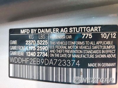 Zdjęcie 12 z 12 samochodu: 2013 MERCEDES-BENZ E 350 BLUETEC VIN:WDDHF2EB9DA723374 - miniatura