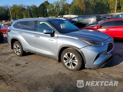 Czwarte zdjęcie samochodu z boku: 2021 TOYOTA HIGHLANDER HYBRID XLE VIN:5TDGBRCH2MS023765 - miniatura