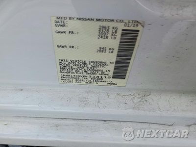 Zdjęcie 12 z 12 samochodu: 2019 NISSAN ALTIMA SR VIN:1N4BL4CVXKN318119 - miniatura