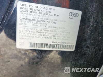 Zdjęcie 12 z 12 samochodu: 2015 AUDI Q5 PREMIUM PLUS VIN:WA1LFAFPXFA102120 - miniatura
