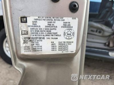 Zdjęcie 12 z 12 samochodu: 2002 GMC SIERRA VIN:1GTGK13U22F188145 - miniatura