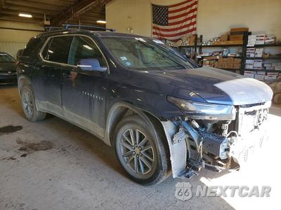 Czwarte zdjęcie samochodu z boku: 2022 CHEVROLET TRAVERSE LT VIN:1GNEVGKW0NJ176220 - miniatura