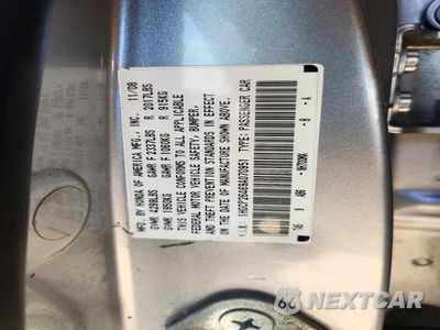 Zdjęcie 12 z 12 samochodu: 2009 HONDA ACCORD LXP VIN:1HGCP26469A070951 - miniatura