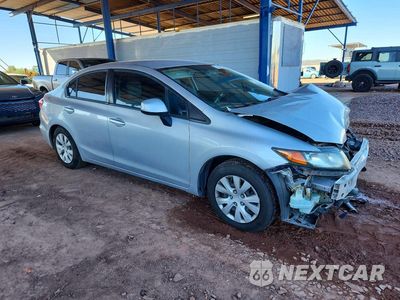 Czwarte zdjęcie samochodu z boku: 2012 HONDA CIVIC LX VIN:19XFB2F52CE349711 - miniatura