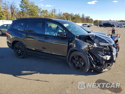 Czwarte zdjęcie samochodu z boku: 2022 HONDA PILOT BLACK VIN:5FNYF6H7XNB047891 - miniatura