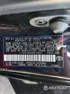 Zdjęcie 12 z 12 samochodu: 2022 TOYOTA CAMRY XSE VIN:4T1K61AK8NU013927 - miniatura