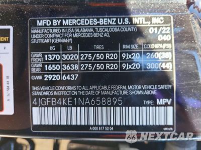 Zdjęcie 13 z 13 samochodu: 2022 MERCEDES-BENZ GLE 350 4MATIC VIN:4JGFB4KE1NA658895 - miniatura