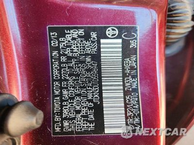 Zdjęcie 13 z 13 samochodu: 2013 TOYOTA PRIUS PERSONA SERIES SE VIN:JTDKN3DU1D5596947 - miniatura