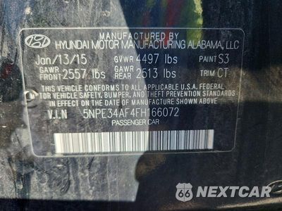 Zdjęcie 13 z 13 samochodu: 2015 HYUNDAI SONATA SPORT VIN:5NPE34AF4FH166072 - miniatura