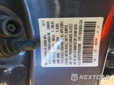 Zdjęcie 13 z 13 samochodu: 2018 HONDA CIVIC EX VIN:2HGFC2F78JH520348 - miniatura