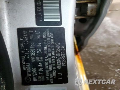Zdjęcie 12 z 12 samochodu: 2006 HYUNDAI ELANTRA GLS VIN:KMHDN46D46U364102 - miniatura