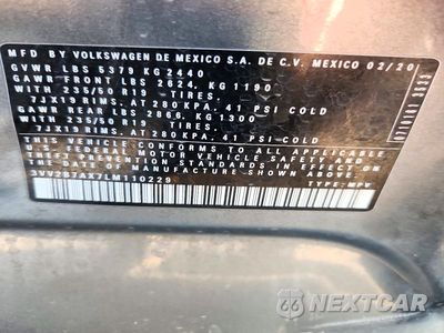 Zdjęcie 13 z 13 samochodu: 2020 VOLKSWAGEN TIGUAN SE VIN:3VV2B7AX7LM110229 - miniatura