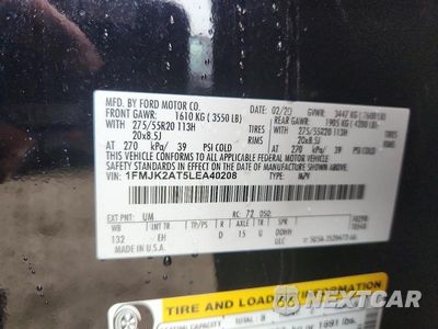 Zdjęcie 13 z 13 samochodu: 2020 FORD EXPEDITION MAX LIMITED VIN:1FMJK2AT5LEA40208 - miniatura