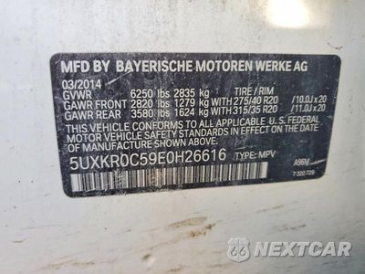 Zdjęcie 13 z 13 samochodu: 2014 BMW X5 XDRIVE35I VIN:5UXKR0C59E0H26616 - miniatura