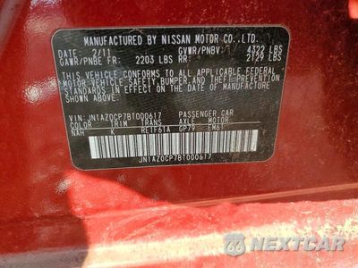 Zdjęcie 12 z 12 samochodu: 2011 NISSAN LEAF SV VIN:JN1AZ0CP7BT000617 - miniatura