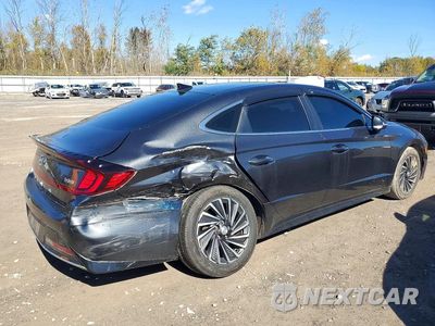 Trzecie zdjęcie samochodu z tyłu: 2023 HYUNDAI SONATA HYBRID LIMITED VIN:KMHL54JJ5PA070221 - miniatura