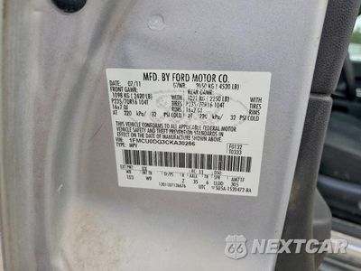 Zdjęcie 13 z 13 samochodu: 2012 FORD ESCAPE XLT VIN:1FMCU0DG3CKA30266 - miniatura