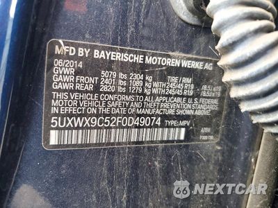 Zdjęcie 13 z 13 samochodu: 2015 BMW X3 XDRIVE28I VIN:5UXWX9C52F0D49074 - miniatura