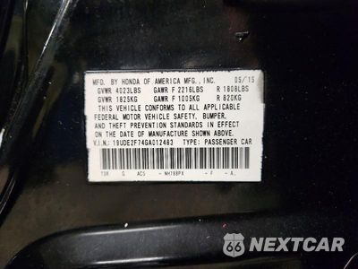 Zdjęcie 12 z 12 samochodu: 2016 ACURA ILX PREMIUM VIN:19UDE2F74GA012483 - miniatura