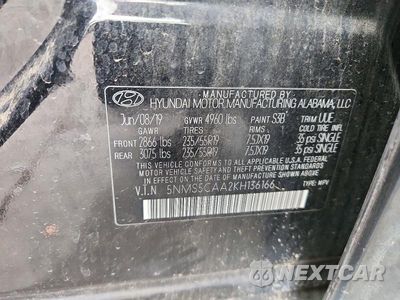 Zdjęcie 14 z 14 samochodu: 2019 HYUNDAI SANTA FE LIMITED 2.0T VIN:5NMS5CAA2KH136166 - miniatura