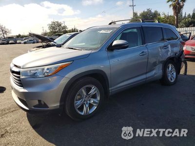 2014 TOYOTA HIGHLANDER HYBRID LIMITED 5TDDCRFH8ES006207 - główne zdjęcie licytacji z USA - miniatura