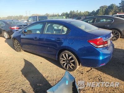 Drugie zdjęcie samochodu z przodu: 2015 HONDA CIVIC EXL VIN:19XFB2F99FE093753 - miniatura