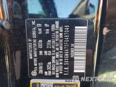 Zdjęcie 12 z 12 samochodu: 2015 KIA OPTIMA LX VIN:5XXGM4A75FG487046 - miniatura