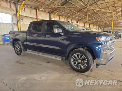 Czwarte zdjęcie samochodu z boku: 2021 CHEVROLET SILVERADO C1500 LT VIN:3GCPWCEDXMG198937 - miniatura