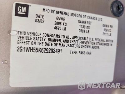 Zdjęcie 12 z 12 samochodu: 2002 CHEVROLET IMPALA LS VIN:2G1WH55K629292491 - miniatura