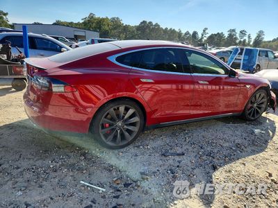 Trzecie zdjęcie samochodu z tyłu: 2015 TESLA MODEL S VIN:5YJSA1E4XFF113987 - miniatura
