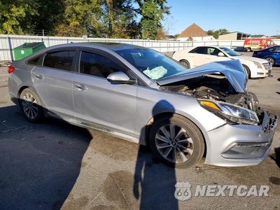 Czwarte zdjęcie samochodu z boku: 2017 HYUNDAI SONATA SPORT VIN:5NPE34AF6HH510391 - miniatura