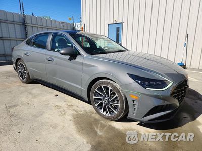Czwarte zdjęcie samochodu z boku: 2023 HYUNDAI SONATA LIMITED VIN:KMHL34J28PA274235 - miniatura