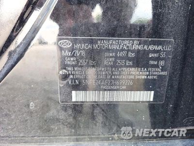 Zdjęcie 12 z 12 samochodu: 2018 HYUNDAI SONATA SE VIN:5NPE24AF2JH699226 - miniatura