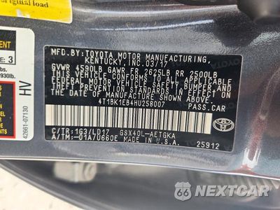 Zdjęcie 12 z 12 samochodu: 2017 TOYOTA AVALON XLE VIN:4T1BK1EB4HU258007 - miniatura